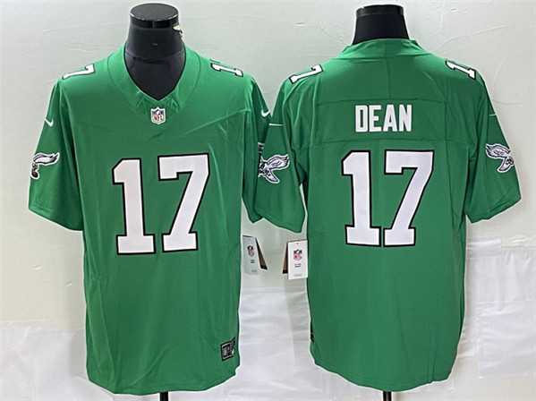 Mens Philadelphia Eagles #17 Nakobe Dean Green 2023 F.U.S.E. Vapor Untouchable Stitched Jersey